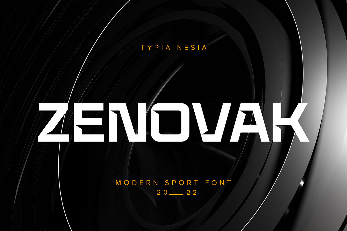 Zenovak, a Sans Serif Font by Typia Nesia (Photo 1 of 10)
