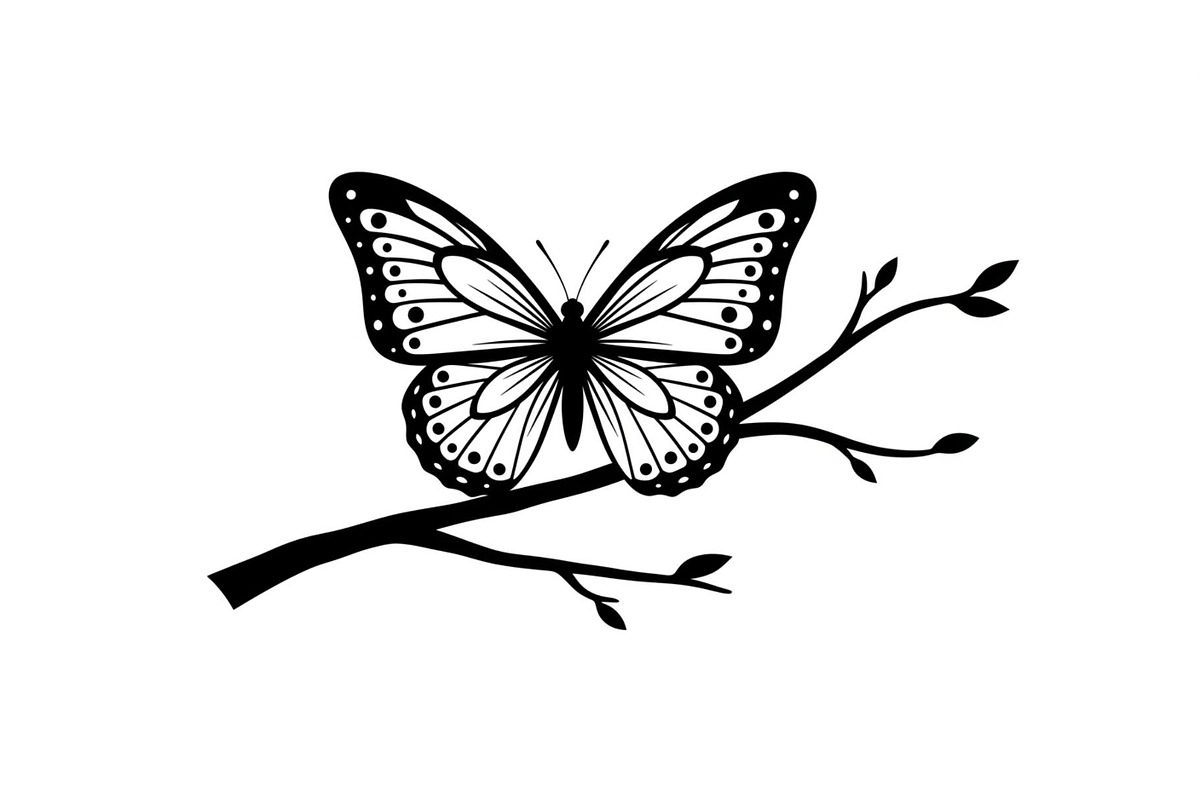Butterfly Branch SVG Bundle, an Illustration by Creativeshirt (Photo 24 of 31)