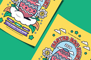 Retro Easter Egg Hunt Flyer Template, a Flyer Template by Tiptop Graphic (Thumbnail 3 of 5)