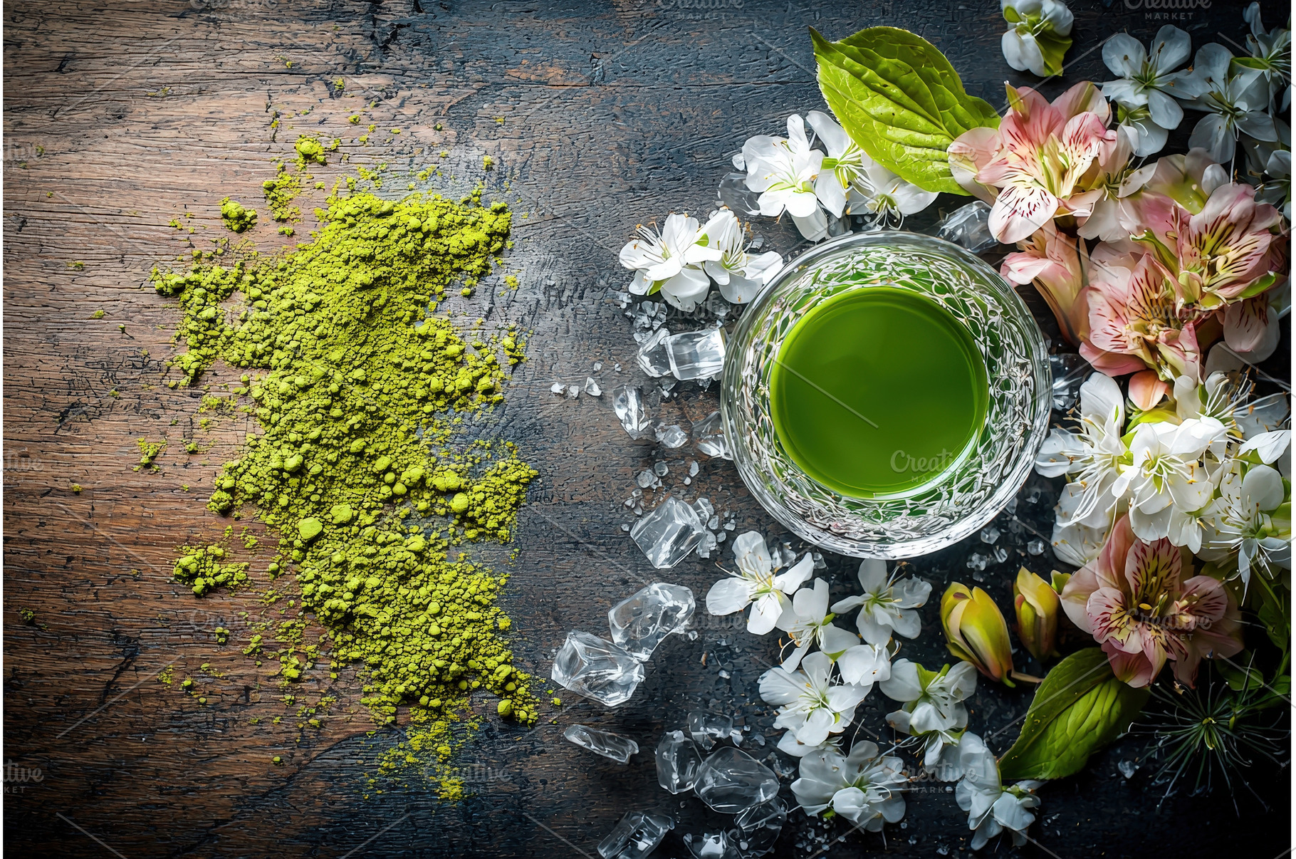 Matcha and Floral Elixir in a, a Food & Drink Photo by Rodica Ciorba