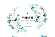 Blue flower hand drawn vector, a Decorative Illustration by MooBeer (Thumbnail 4 of 7)