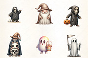 Halloween Funny Reaper Clipart, an Illustration by CrexoraLab (Thumbnail 3 of 5)