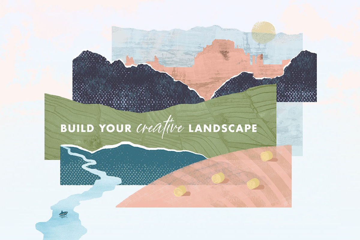 Illustrative Landscape Creator, an Object Illustration by Anugraha Design (Photo 2 of 11)
