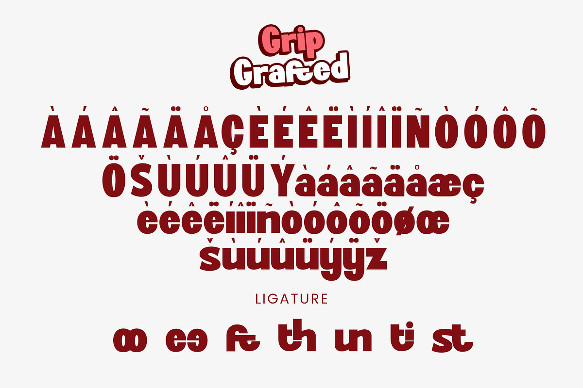 Grip Grafted - Thumbnails Font, a Sans Serif Font by Flawless And Co (Photo 9 of 10)