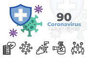 30 Coronavirus Icon Sets, an Icon by VINZENCE STUDIO (Thumbnail 1 of 4)