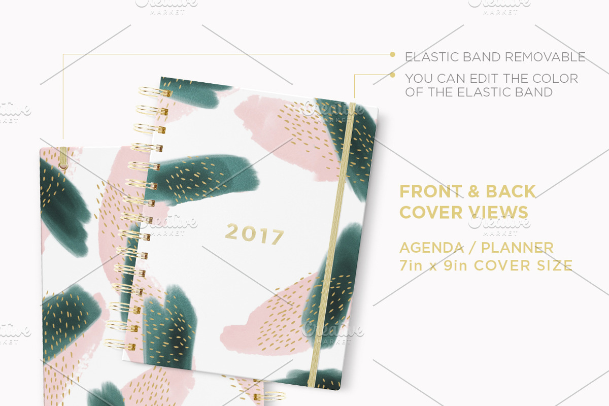 Planner & Agenda 7x9 Mockup, a Pens & Pencil Mockup by tomodachi studio (Photo 3 of 6)