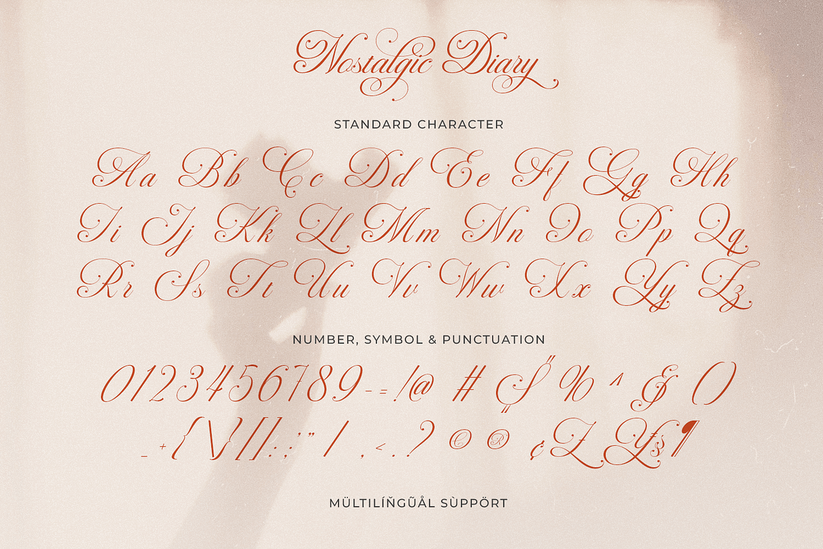 Nostalgic Diary Modern Cursive Font, a Script Font by Pixesia Studio (Photo 10 of 10)