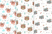 Baby Patterns! Cute Indians!, a Pattern Graphic by Irene_Boiko_ART (Thumbnail 3 of 11)