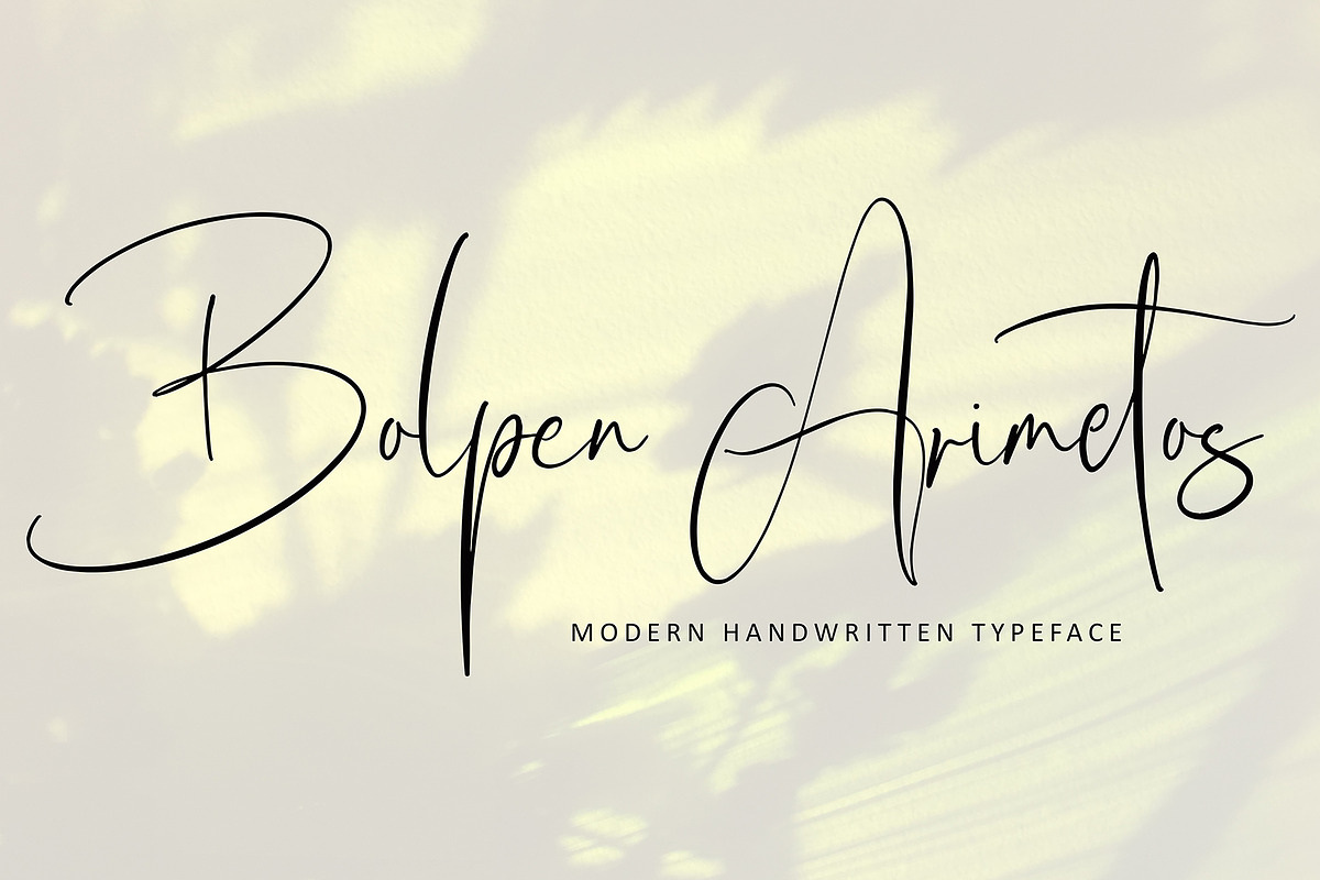Bolpen Amiretos, a Script Font by pineungtype (Photo 1 of 9)
