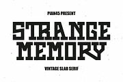 Strange Memory - Vintage Slab Serif, a Slab Serif Font by Pian45 Studio (Thumbnail 1 of 8)