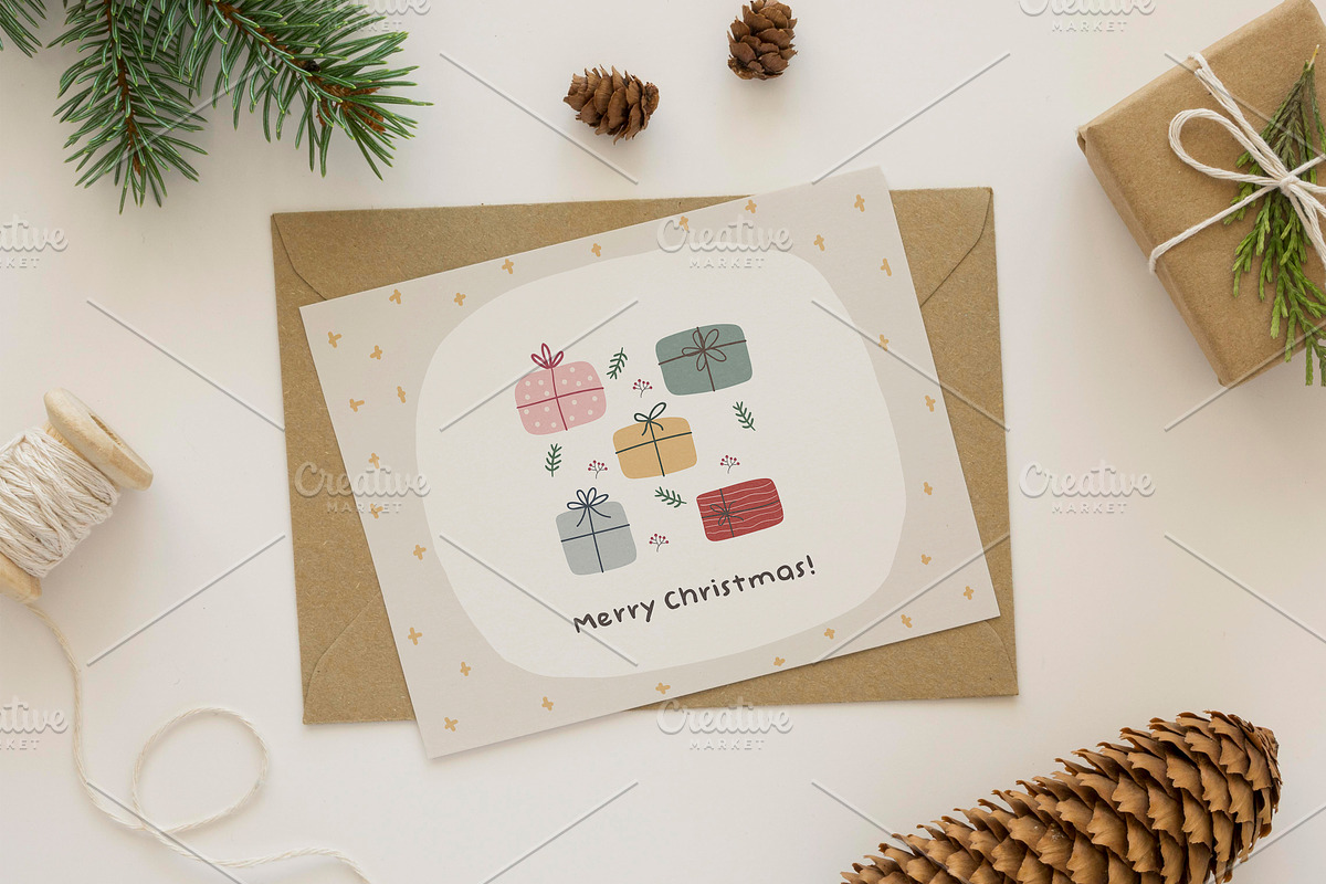 Christmas Winter Abstract Vol.4, a Decorative Illustration by Hanazumi (Photo 6 of 17)