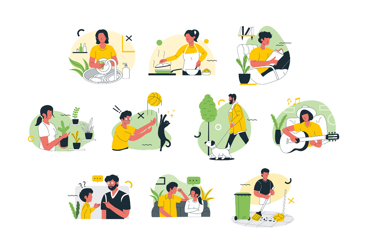 Daily Activity Illustration, a Person Illustration by Loin Studio (Photo 3 of 4)