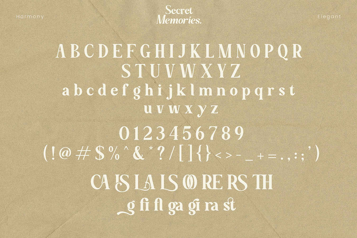 Secret Memories, a Sans Serif Font by Flawless And Co (Photo 10 of 12)
