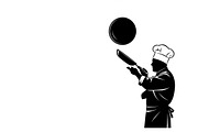 High-quality chef cooking silhouette, an Illustration by Amazin_art (Thumbnail 12 of 31)