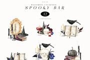 Spooky Bar Halloween Cocktails, a Seasonal Illustration by LiChu Art (Thumbnail 3 of 14)