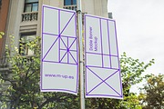 Double Vertical Banner Mockup, an Advertising Mockup by M-up (Thumbnail 3 of 3)