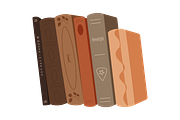 Cozy Autumn Books Vector Clipart Set, a Seasonal Illustration by uStickery (Thumbnail 4 of 8)