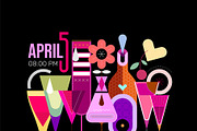 Cocktail Party Poster Vector Designs, a Decorative Illustration by danjazzia (Thumbnail 5 of 9)