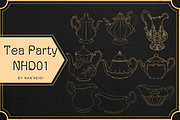 50 Tea Party Procreate brushes, a Brush Add-On by Nan'Heidi (Thumbnail 4 of 4)