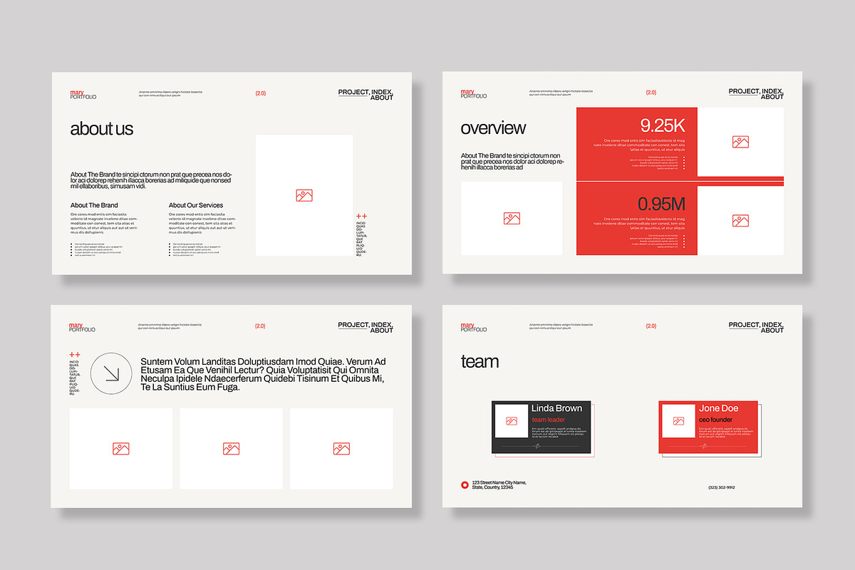Design Portfolio Presentation design preview 3