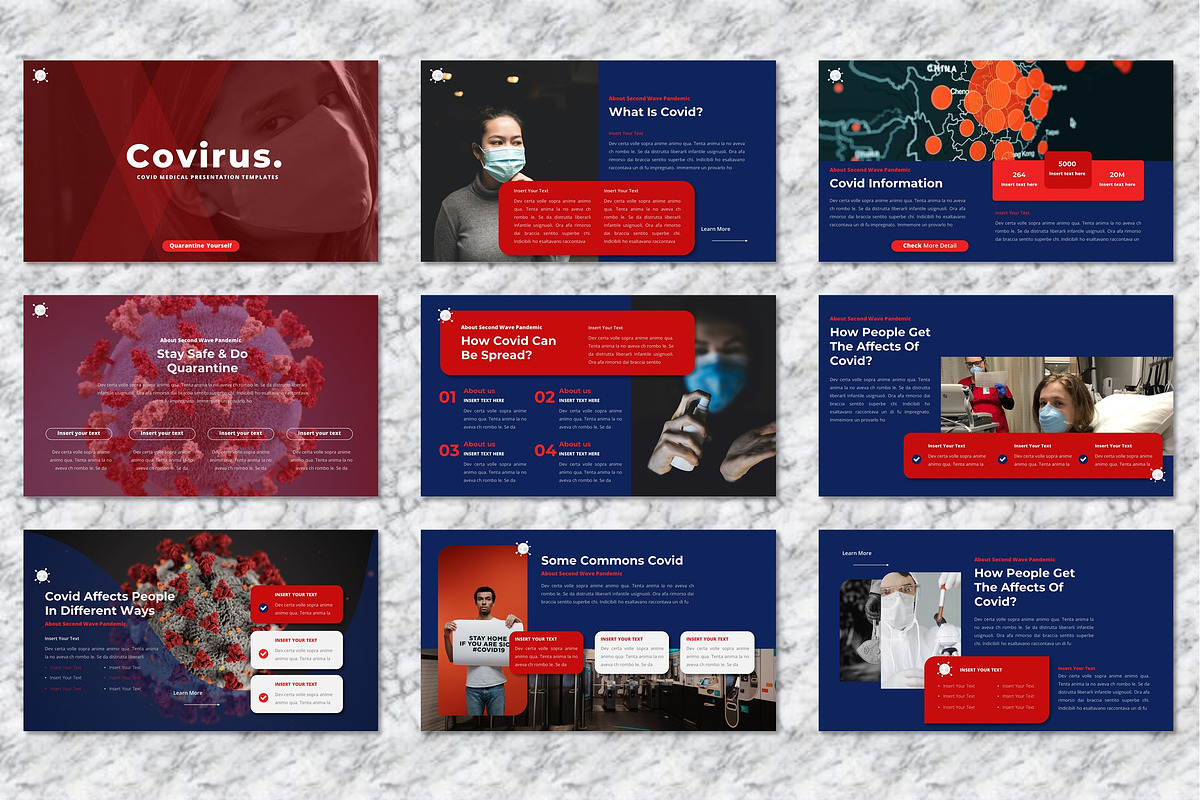 Covirus - Covid Medical  Powerpoint, a Presentation Template by Dhabee (Photo 4 of 6)