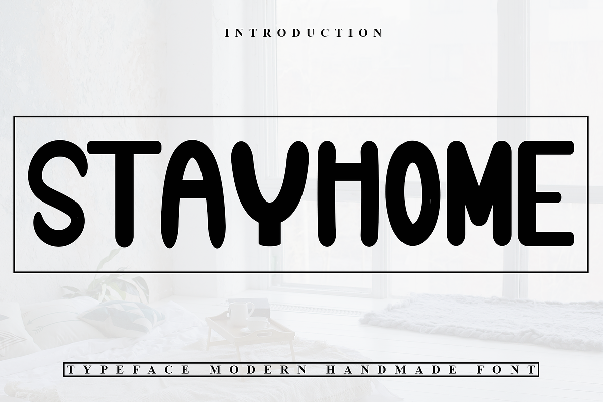 Stayhome, a Font by FreshTypeINK (Photo 1 of 7)