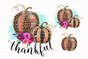 Serape, Leopard pumpkin clipart set, an Illustration by EphrazyGraphics (Thumbnail 1 of 2)