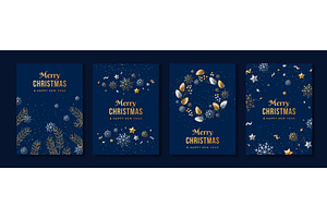 Christmas 2026 blue posters, an Illustration by kotoffei
