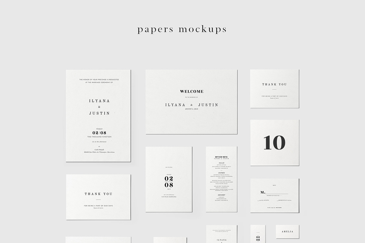 Papers&Envelopes - mockup set, a Product Mockup by Creatoom (Photo 14 of 29)