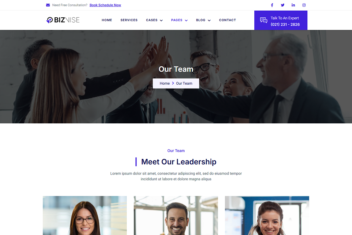Business Consult Elementor Template, a Landing Page Template by MasterDesigns (Photo 7 of 9)