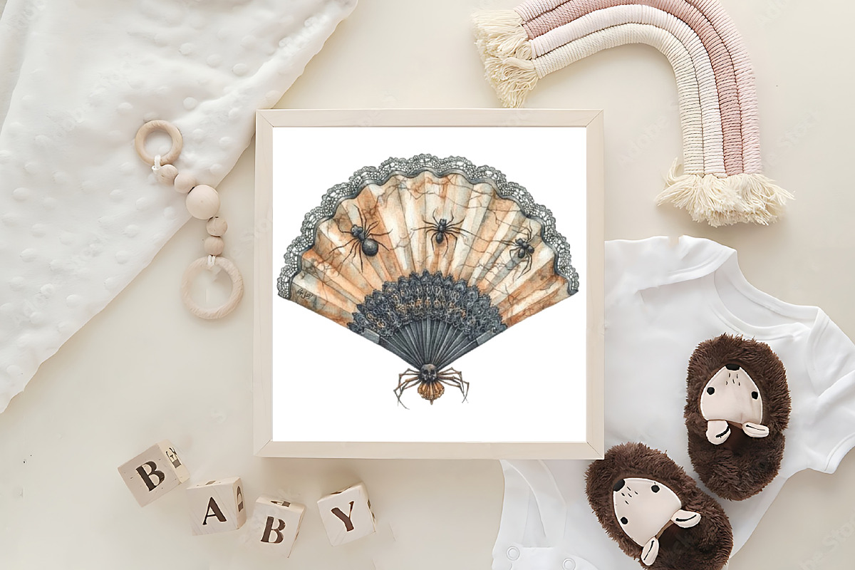 Sepia Coquette Halloween Clipart, an Illustration by CraftArtStudio (Photo 6 of 6)