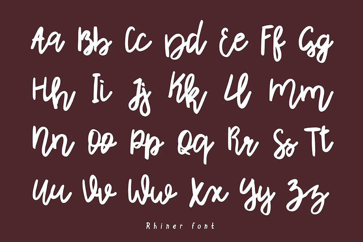 Rhiner Handwritten Script preview 2