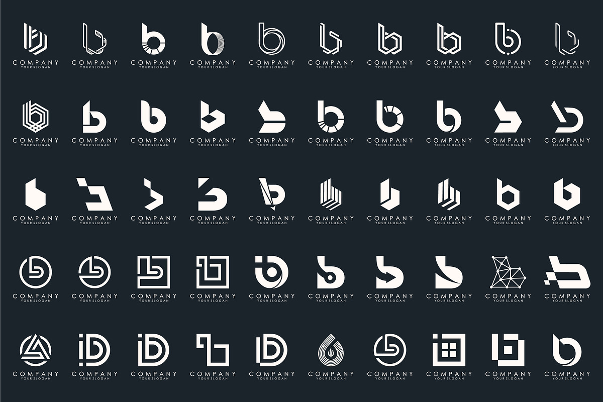 set of letter B logo design vector, a Branding & Logo Template by BARONSTD (Photo 4 of 4)