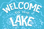 7 Lake Hand Lettering Signs, a Decorative Illustration by Paul Lesser (Thumbnail 1 of 8)