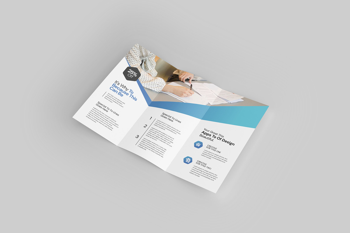 Trifold IT Technology Flyer Template, a Brochure Template by Creatiya Type (Photo 2 of 4)