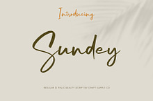 Sundey - Beauty Script Font