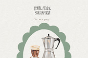 Breakfast Food PNG Images, a Decorative Illustration by whiteheartdesign (Thumbnail 13 of 17)