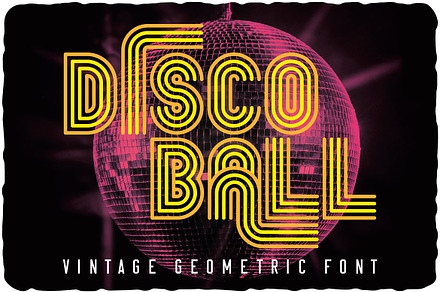 Disco Ball Retro Groovy Font, a Sans Serif Font by JumboDesign