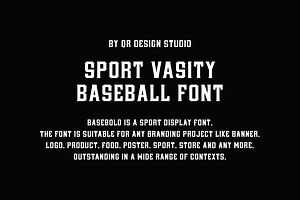 Basebold Sport Varsity Baseball Font