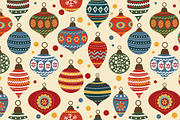 Christmas baubles set and patterns, a Decorative Illustration by Olillia (Thumbnail 10 of 18)
