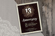 Anniversary Invitation Template, an Invitation Template by Pixavics (Thumbnail 2 of 2)
