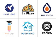 800+ Professional Logos Bundle, a Branding & Logo Template by Design Forest (Thumbnail 13 of 48)