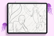 Procreate mermaids brushes, a Brush Add-On by KsTumanova (Thumbnail 2 of 2)