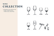The Wine Collection, a Food Illustration by dicreate (Thumbnail 4 of 12)