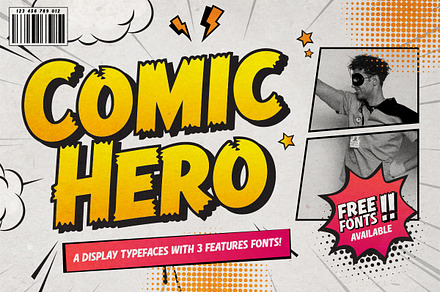 Comic Hero - Cartoon Typeface, a Sans Serif Font by Kereatype