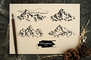 Mountain Vintage Sketches, an Illustration by Epine (Thumbnail 1 of 5)