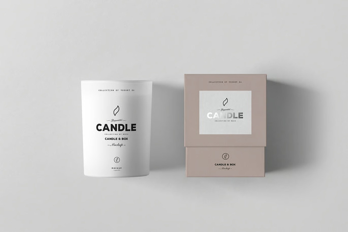 Candle & Box Mock-up, a Merchandise Mockup by zippypixelstudio (Photo 6 of 8)