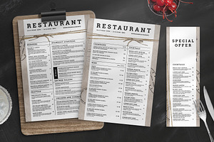 Rustic Restaurant Menu Template