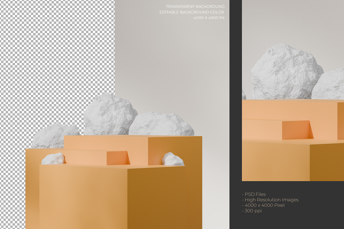 5 Podium with Transparent Background, a Background Graphic by faustudio (Photo 3 of 7)