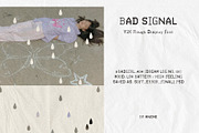 Bad Signal: Y2K Rough Display Font, a Sans Serif Font by Mneme (Thumbnail 6 of 9)
